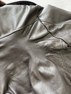 Vintage Cooper Genuine Leather Bomber Jacket - S