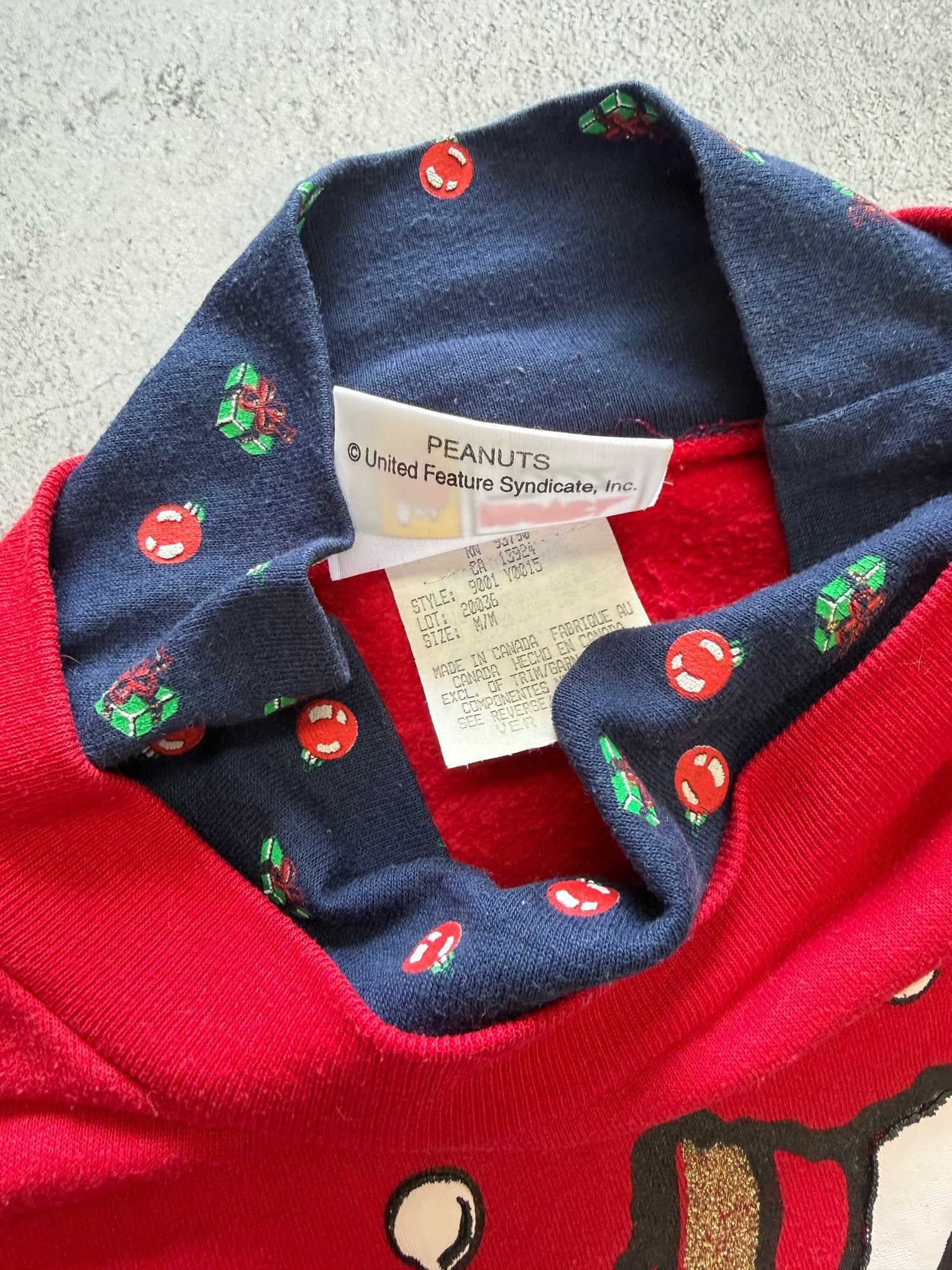 Peanuts Christmas Sweatshirt - M