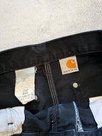 Carhartt Black Double Knee Workwear Pants - W32