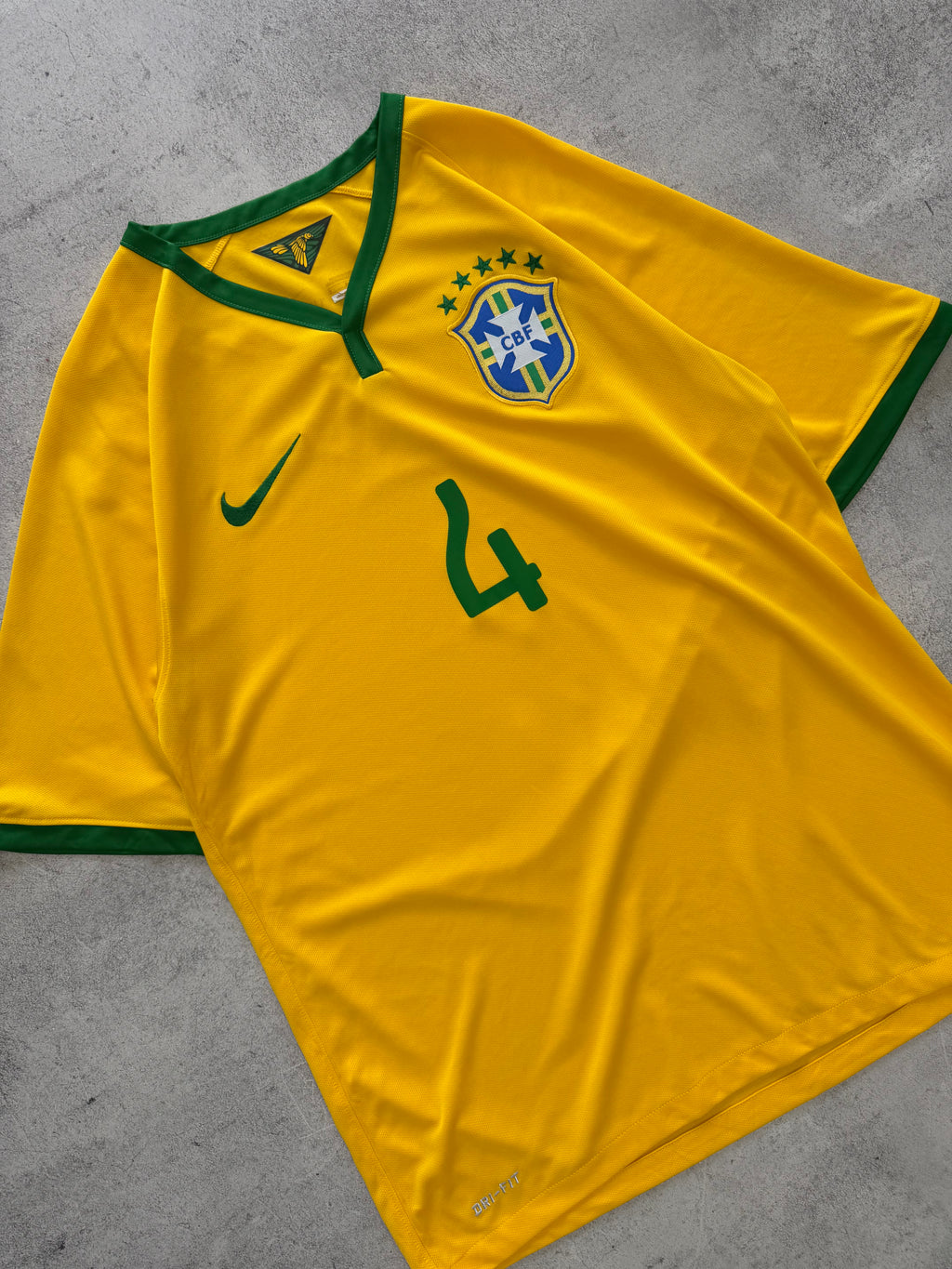Nike Brazil David Luiz Football Jersey - M