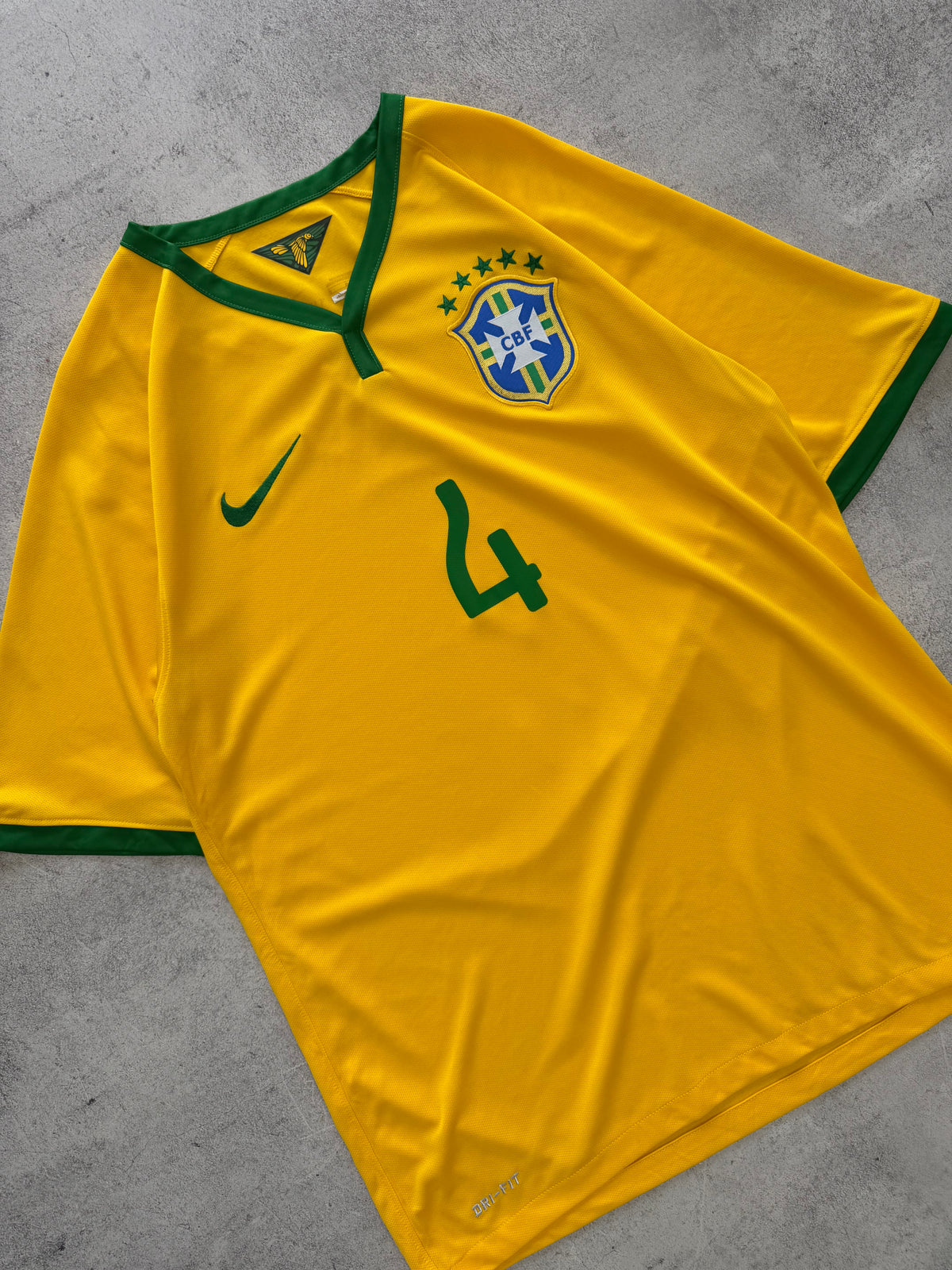 Nike Brazil David Luiz Football Jersey - M