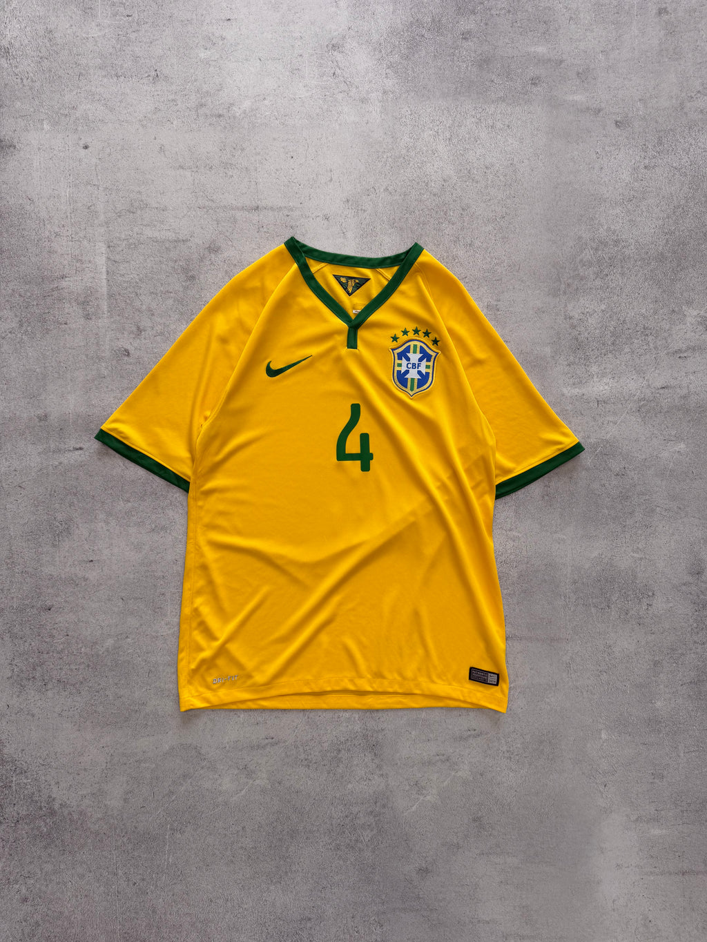 Nike Brazil David Luiz Football Jersey - M