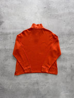 Orange Polo Ralph Lauren Quarter Zip Sweater - L