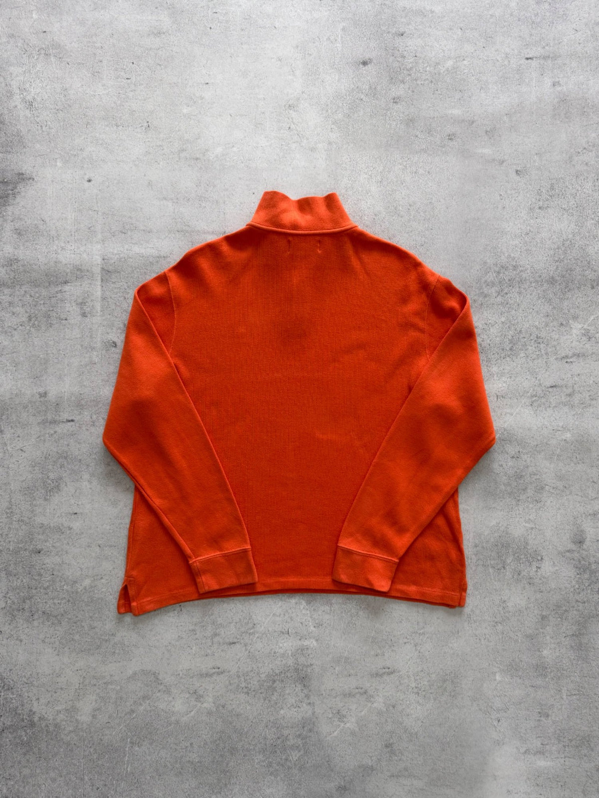 Orange Polo Ralph Lauren Quarter Zip Sweater - L