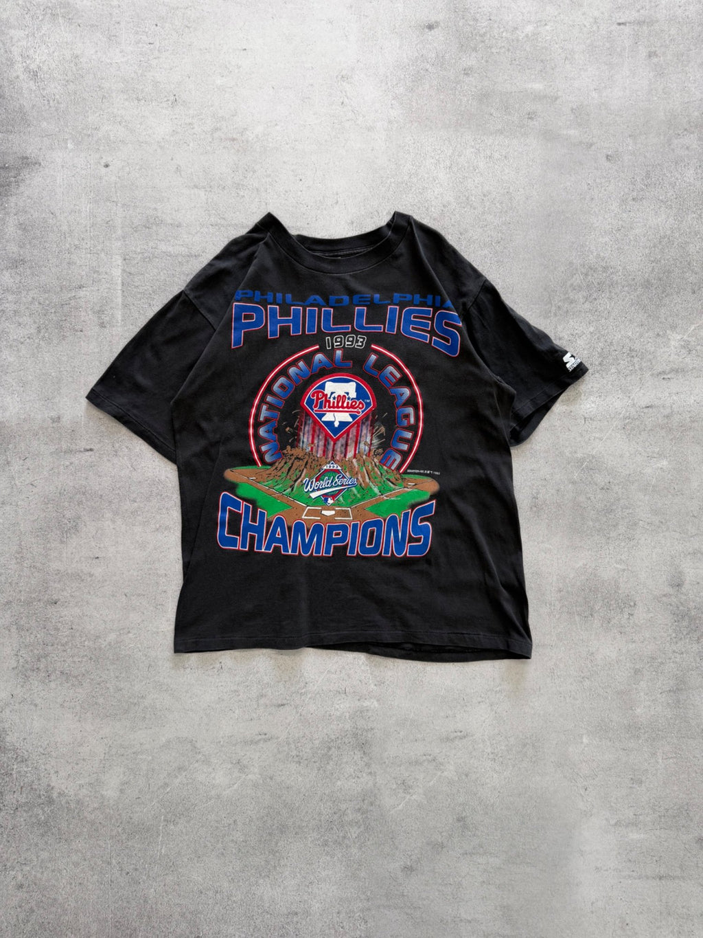 Vintage Starter Philadelphia Phillies 1993 Champions T-Shirt - L