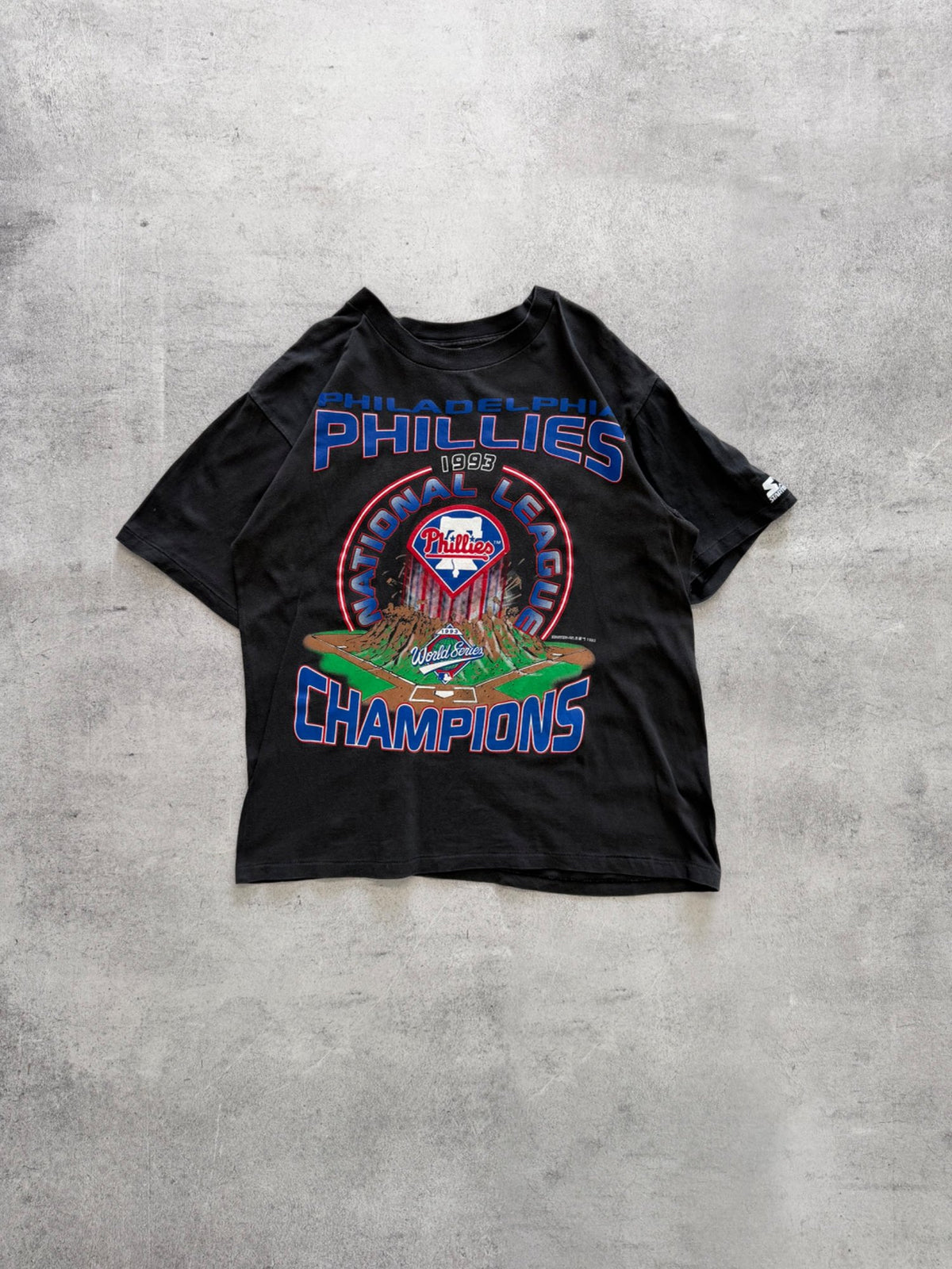Vintage Starter Philadelphia Phillies 1993 Champions T-Shirt - L