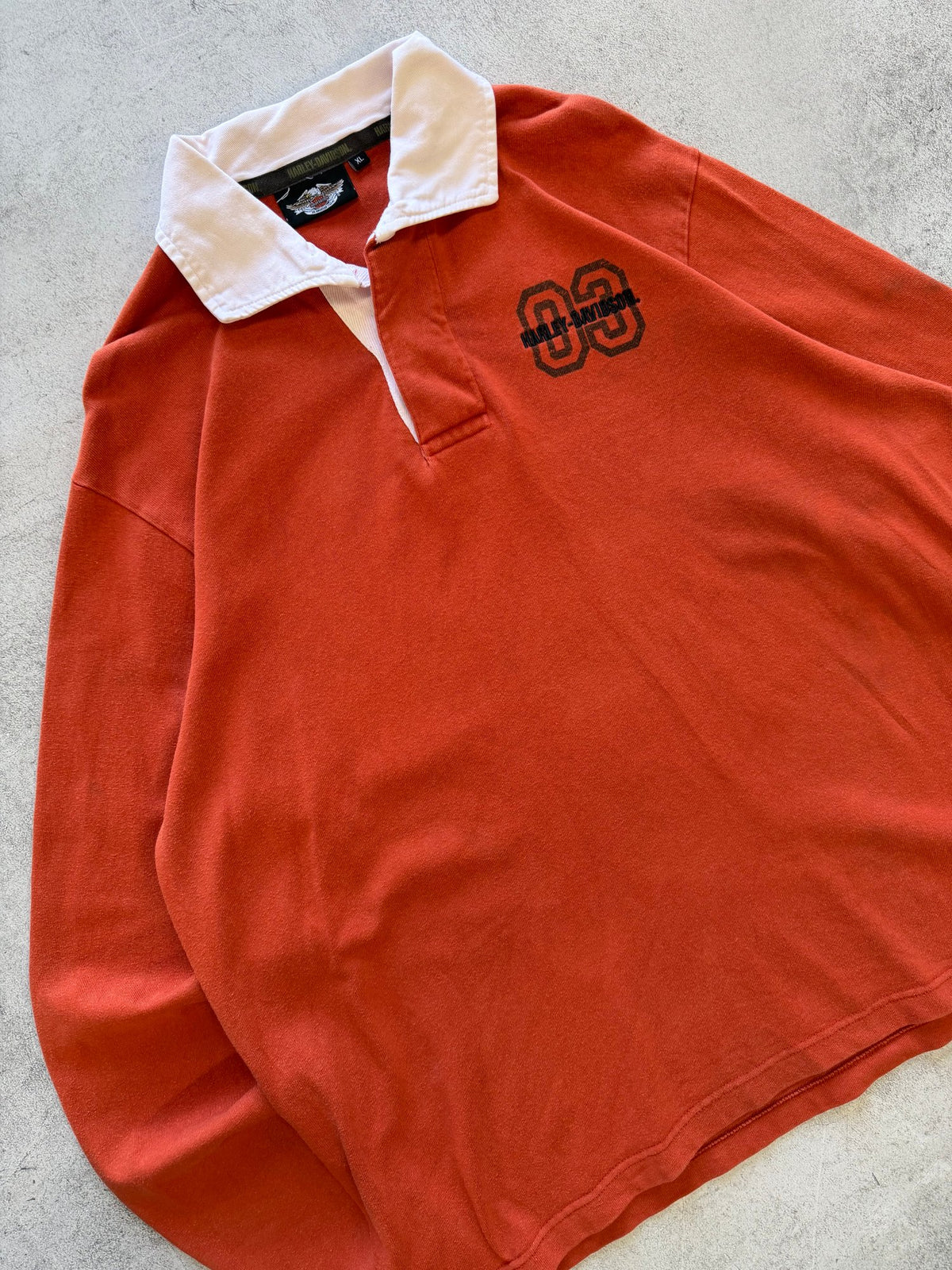 Vintage Harley Davidson Rugby Jumper - XL