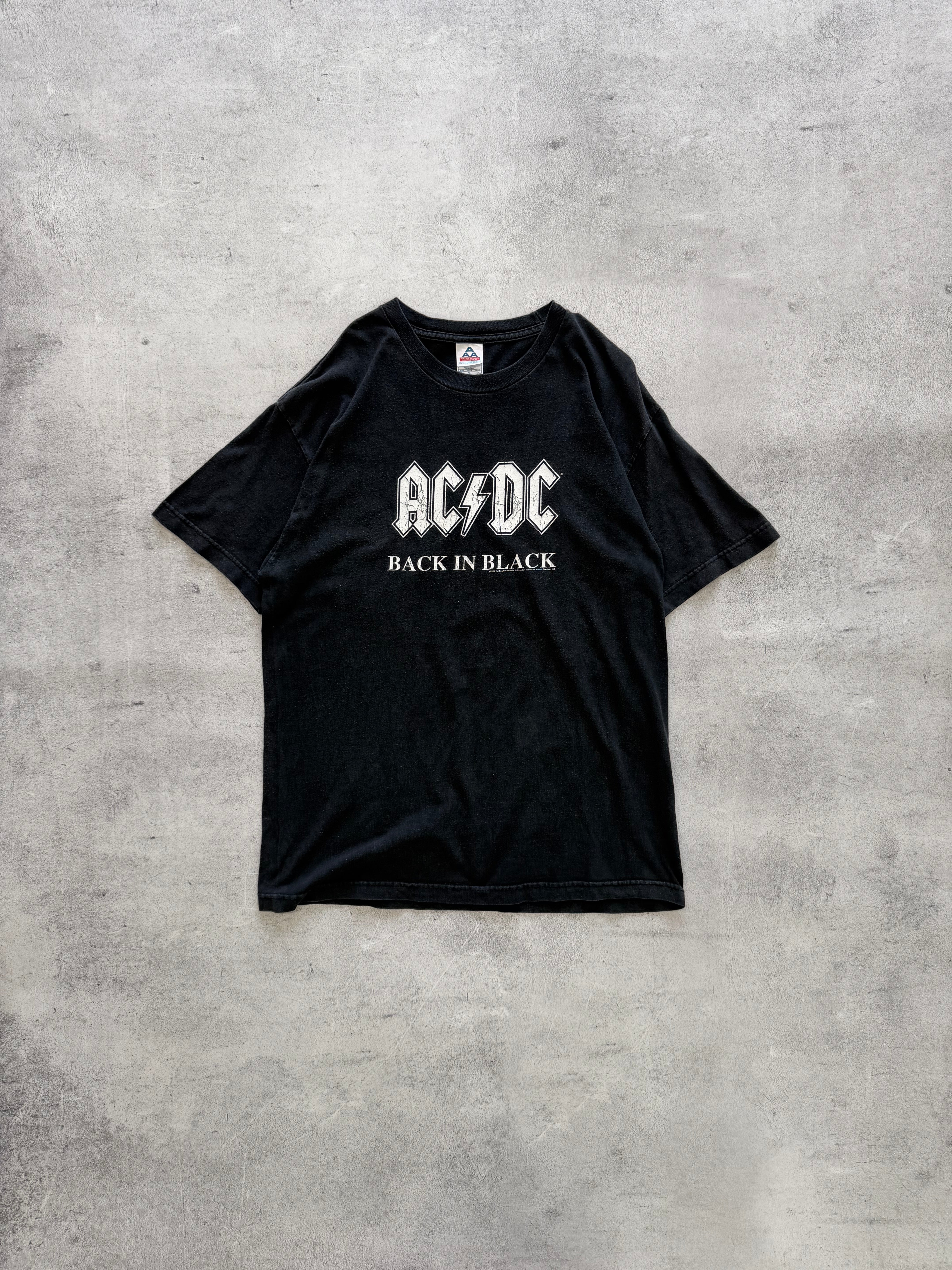 AC/DC Back In Black T-Shirt - L | Restated Vintage