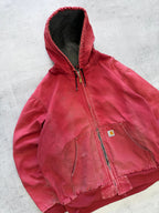 Vintage Carhartt Hooded Full-Zip Jacket - XL