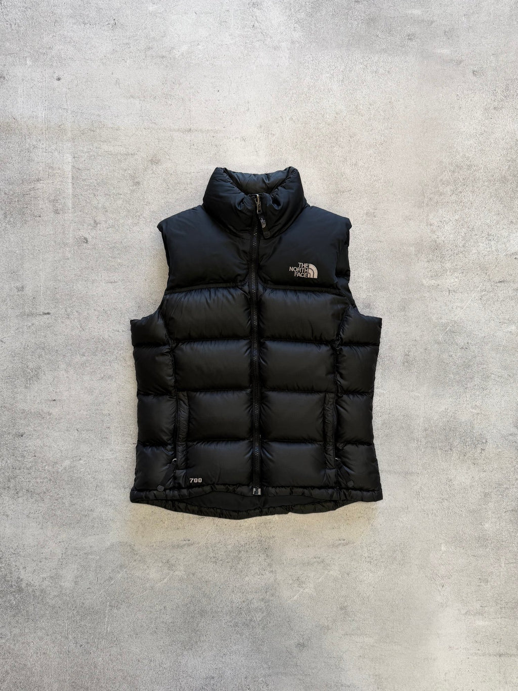 Women's North Face 700 Black Puffer Vest - M