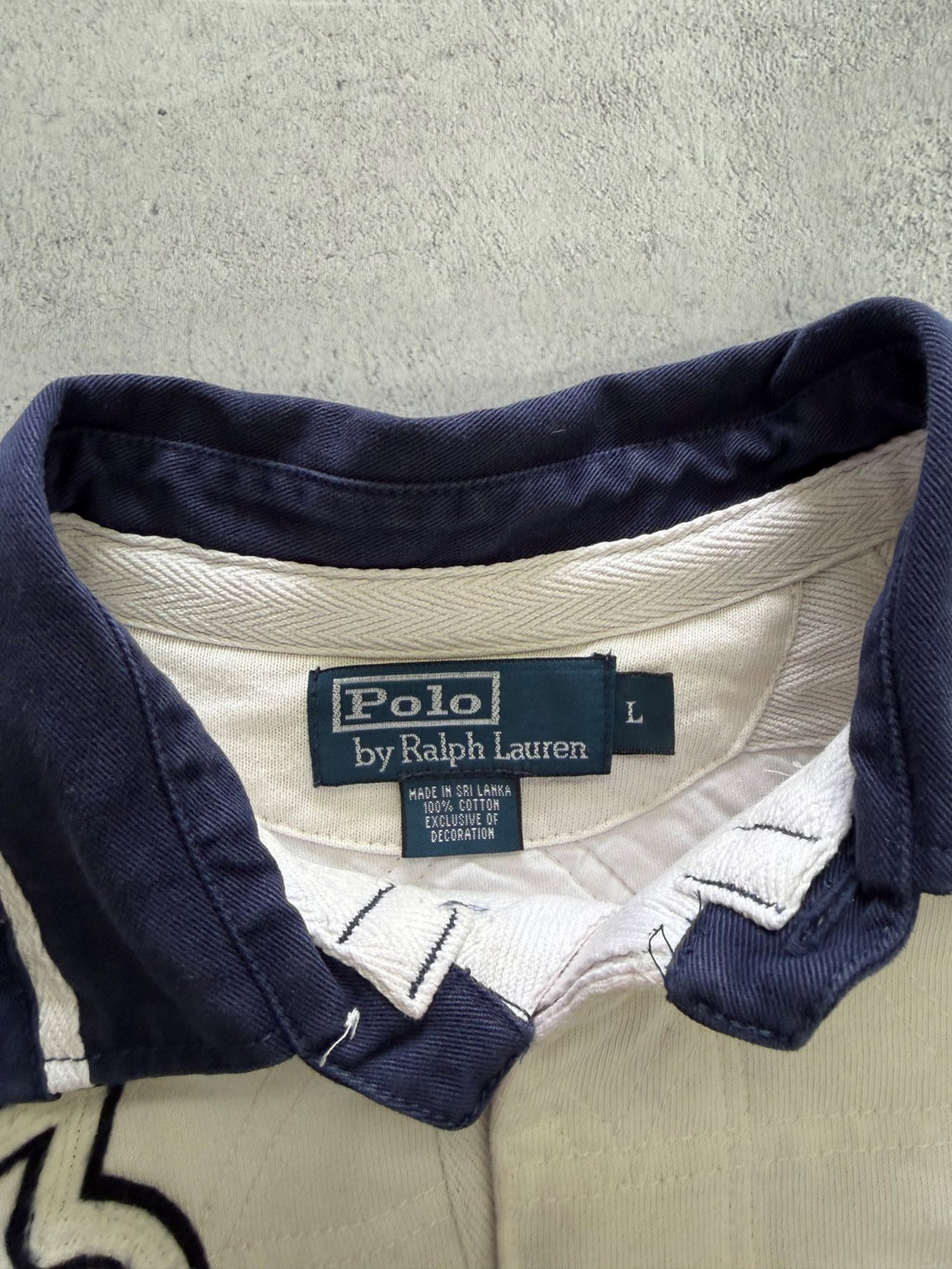 Ralph Lauren Polo Long Sleeve Rugby Jumper - L