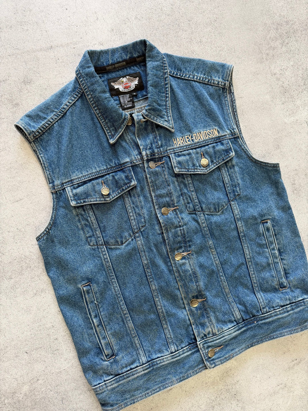 Harley-Davidson Denim Vest - M