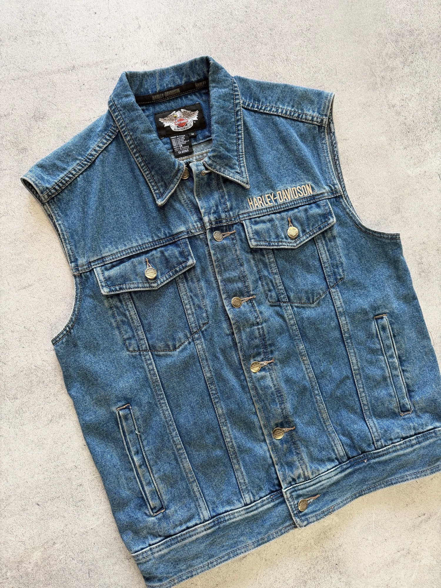 Harley-Davidson Denim Vest - M