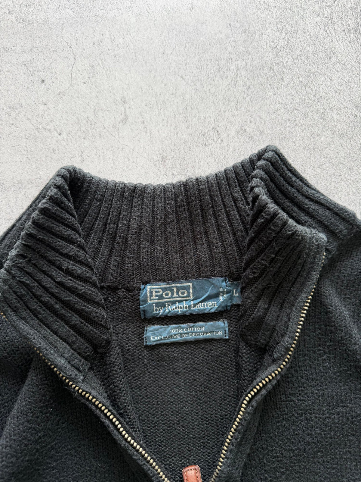 Vintage Polo Ralph Lauren Quarter Zip Sweater - L