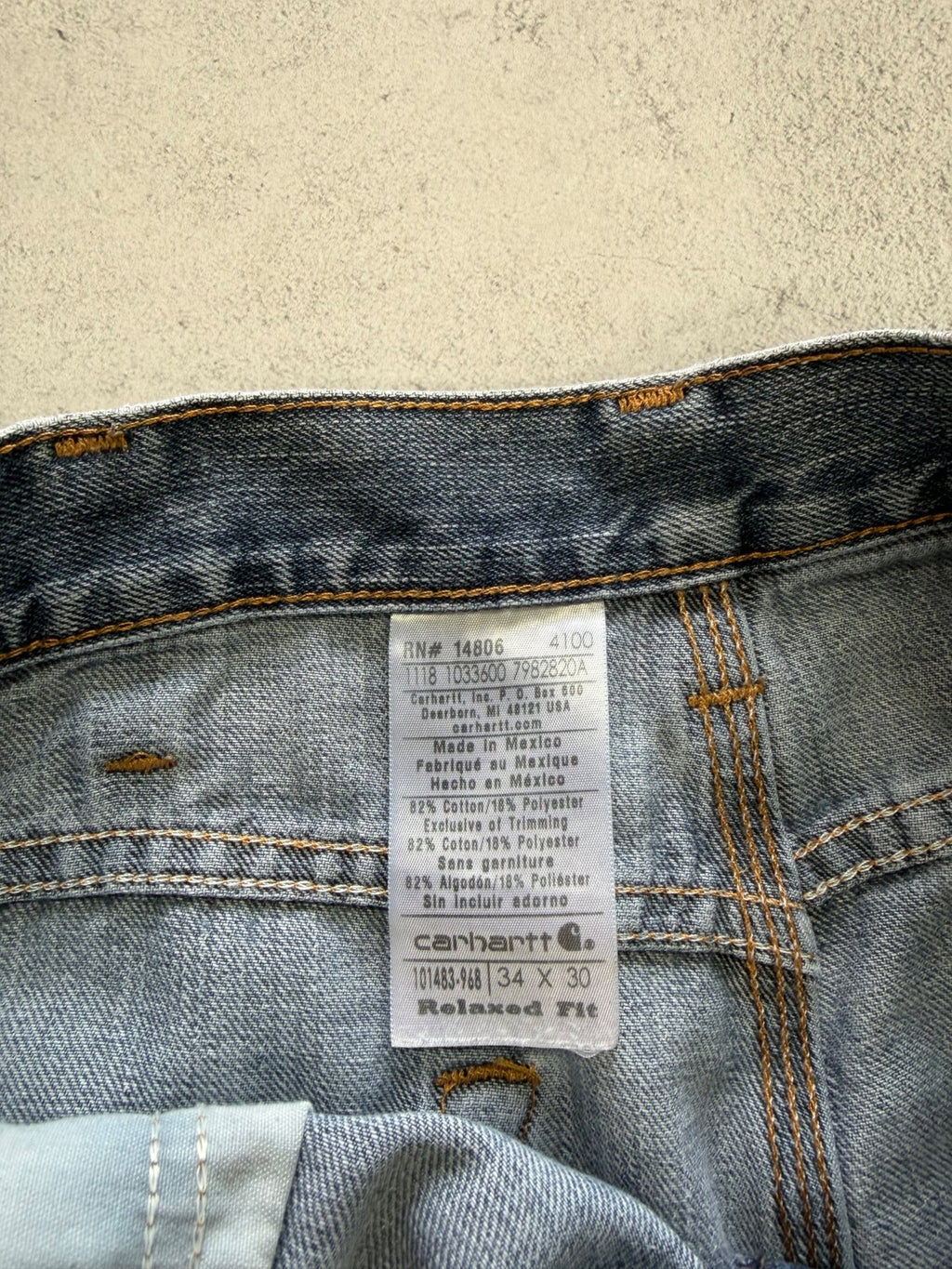 Carhartt Distressed Relaxed Fit Jeans - W34