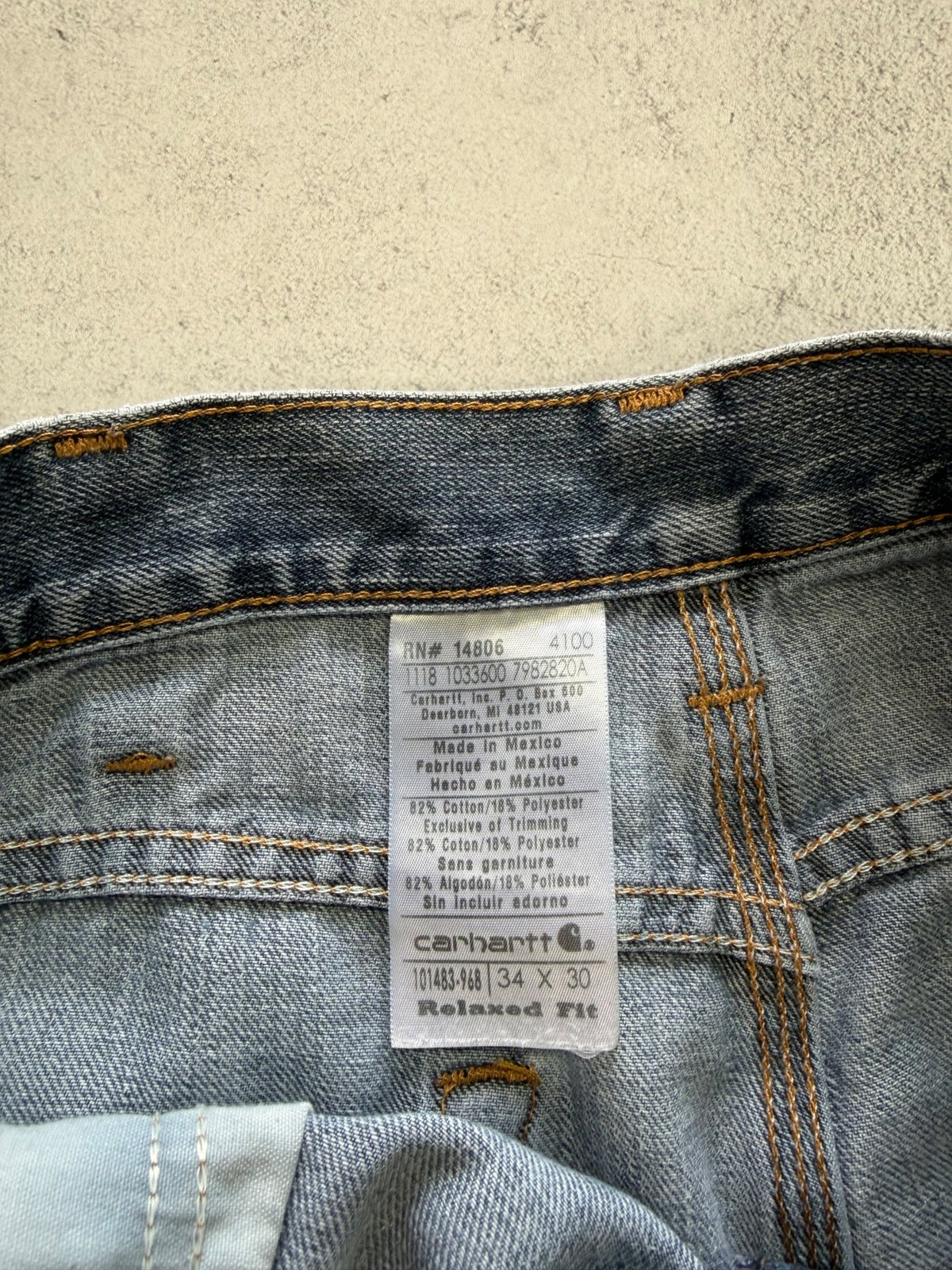 Carhartt Distressed Relaxed Fit Jeans - W34