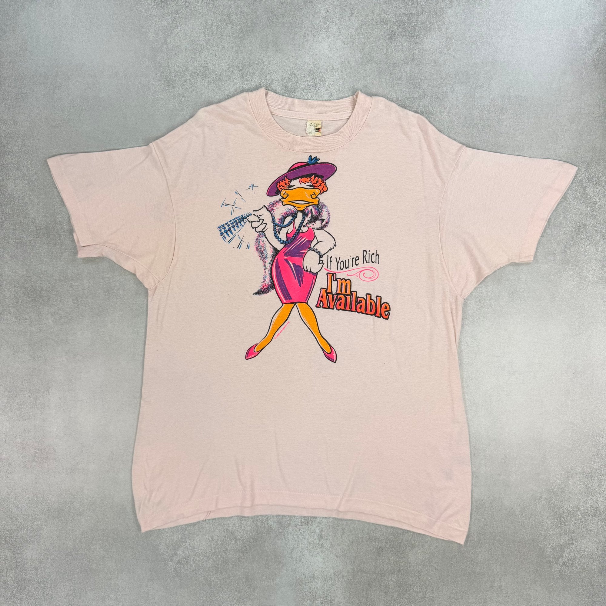 Cartoon Graphic T-Shirt - L