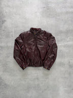 Women's Wilsons Burgundy Leather Jacket - S