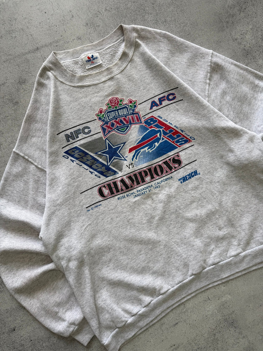 Vintage Tee Jays Super Bowl XXVII Sweatshirt - L