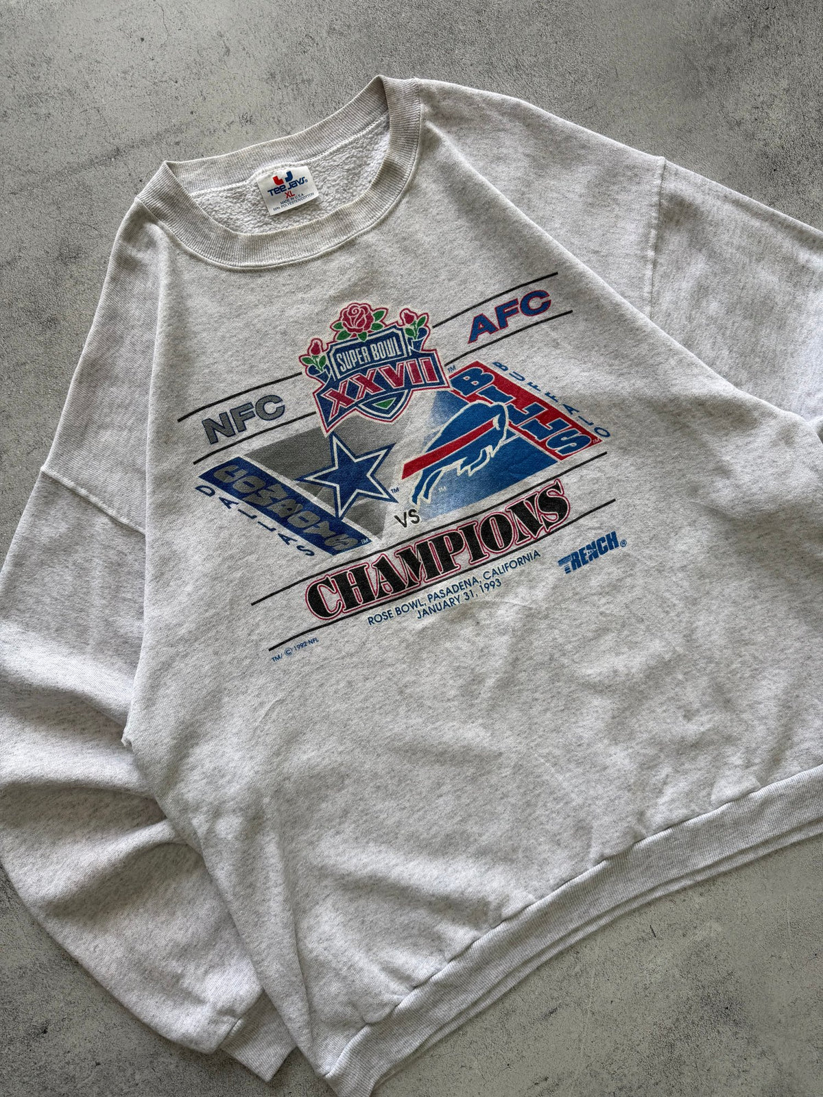 Vintage Tee Jays Super Bowl XXVII Sweatshirt - L