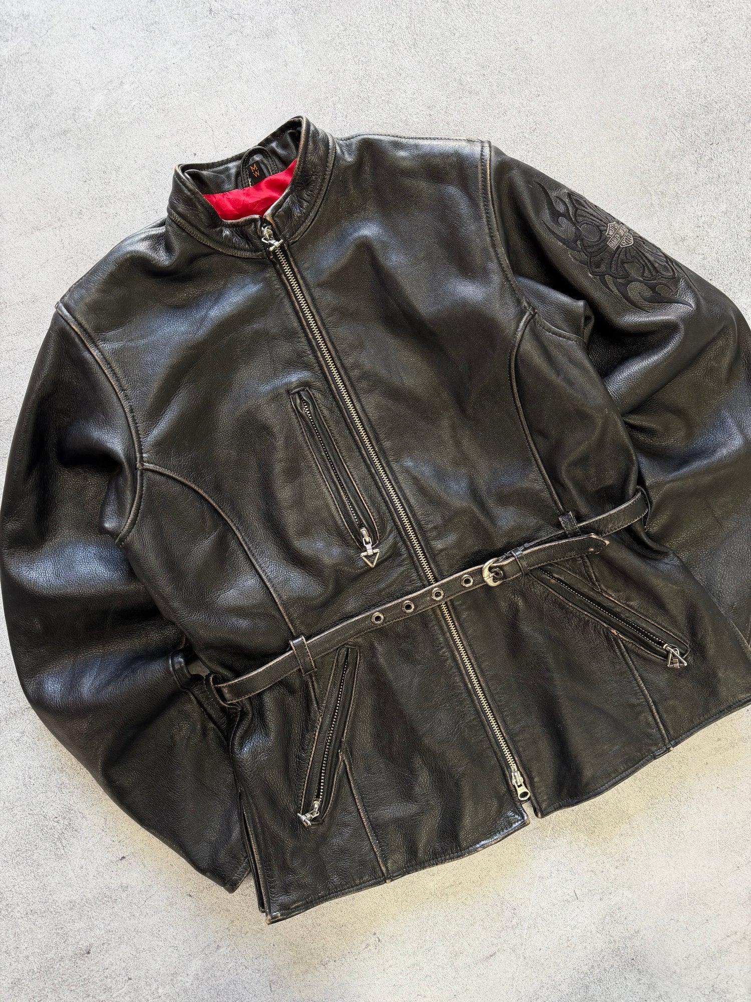 Women's Harley Davidson Leather Jacket - M
