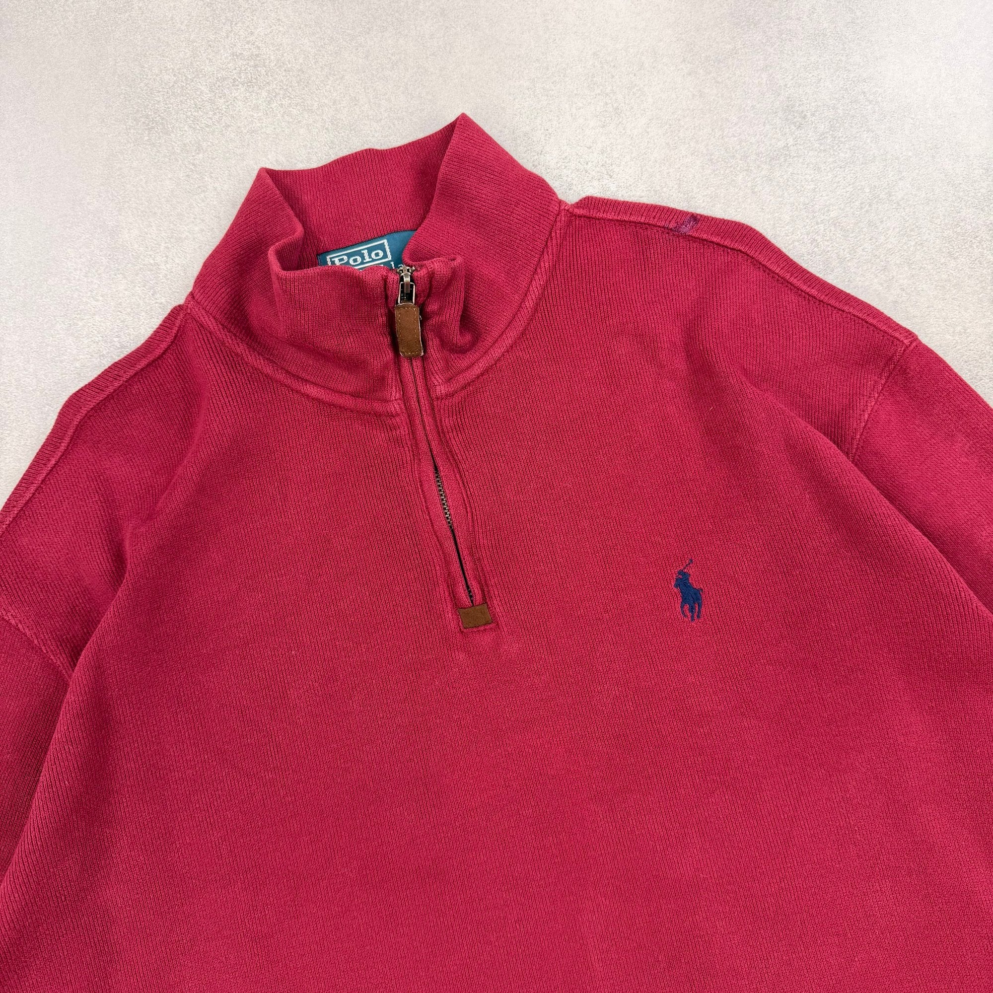 Ralph Lauren Quarter Zip Sweater - M