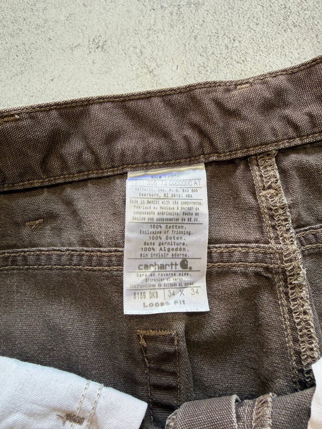 Carhartt Brown Contractor Pants - W34