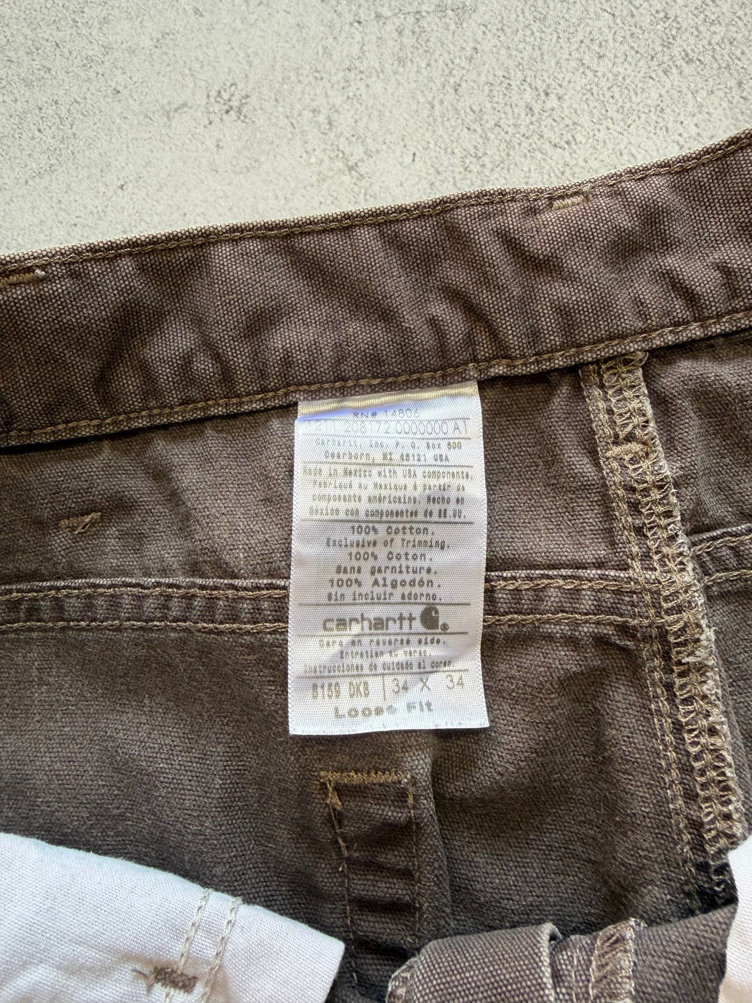 Carhartt Brown Contractor Pants - W34