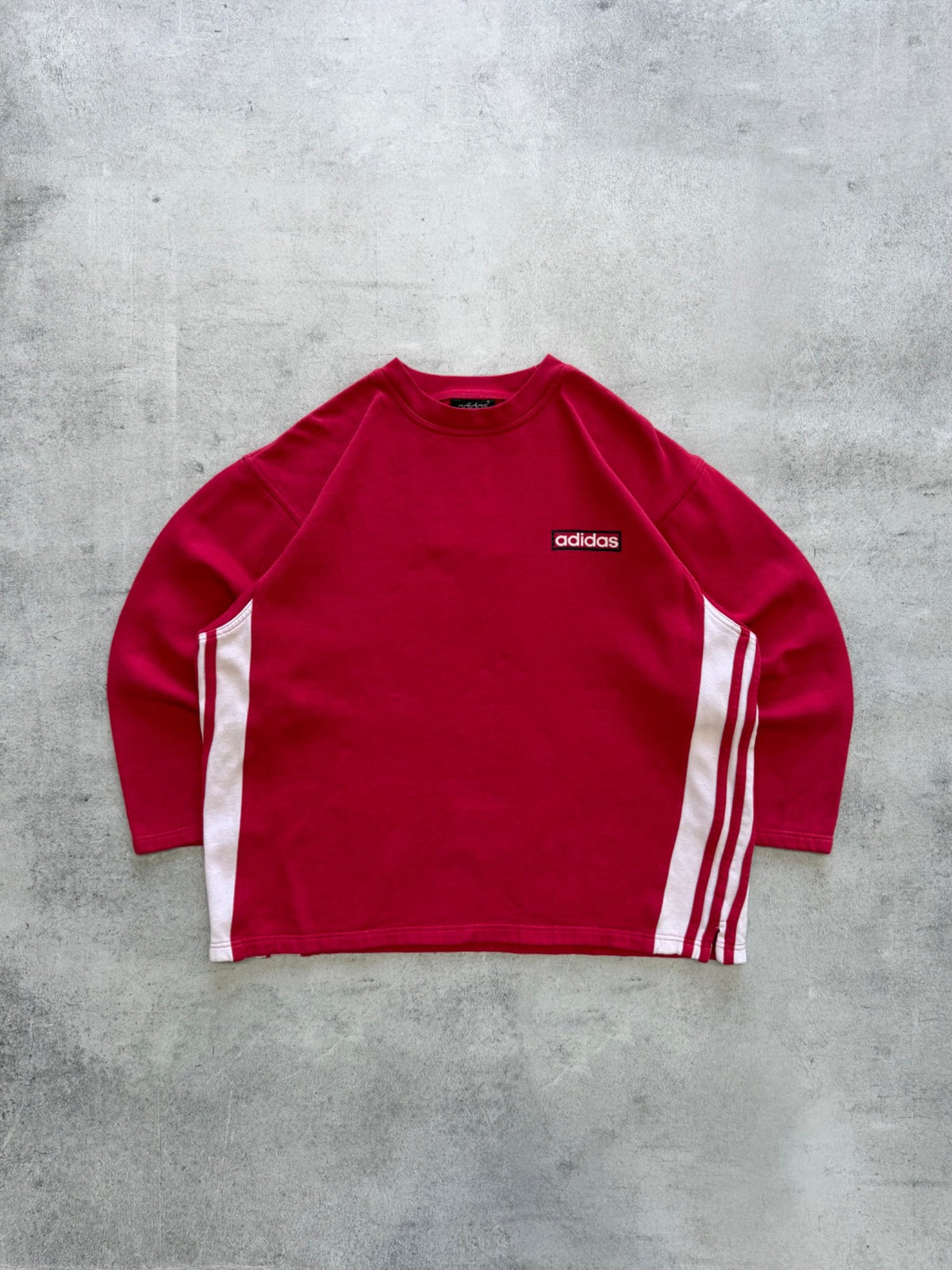Vintage Adidas Brand Stripes Sweatshirt - L