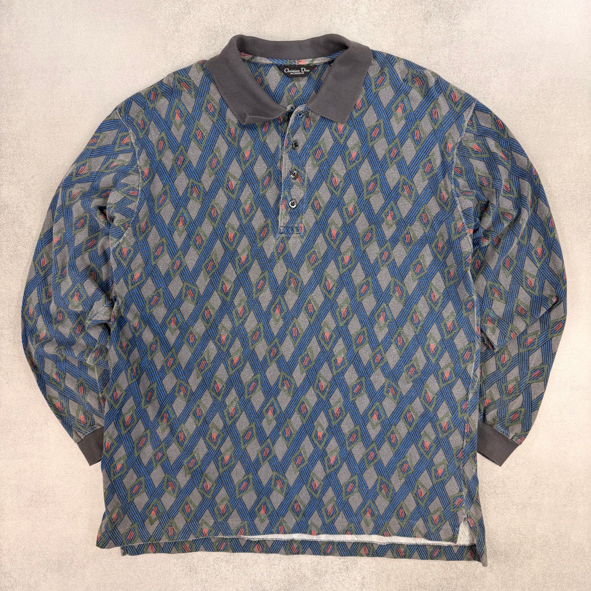 Christian Dior Long Sleeve Polo - M