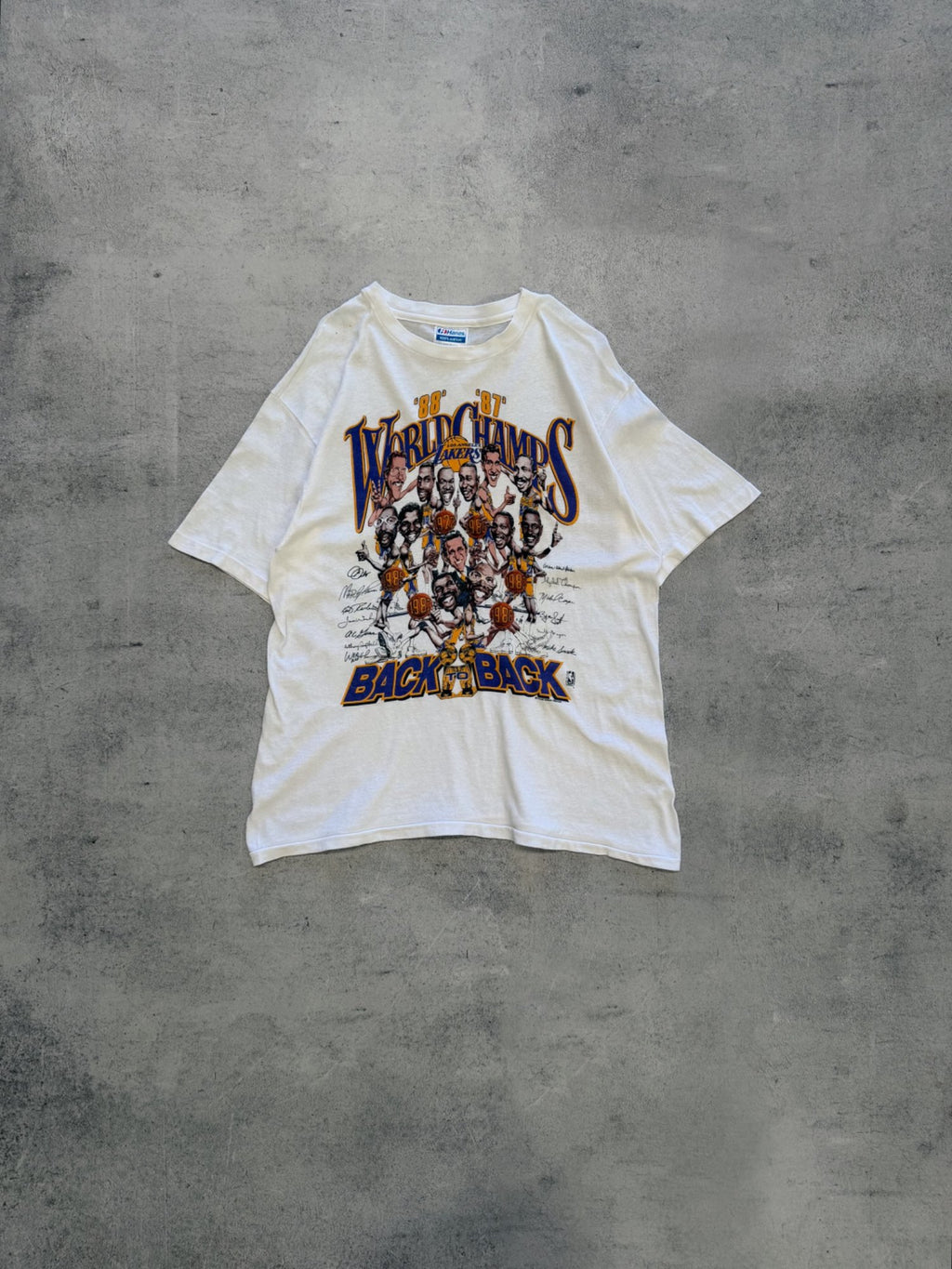 Hanes Lakers World Champs T-Shirt - L