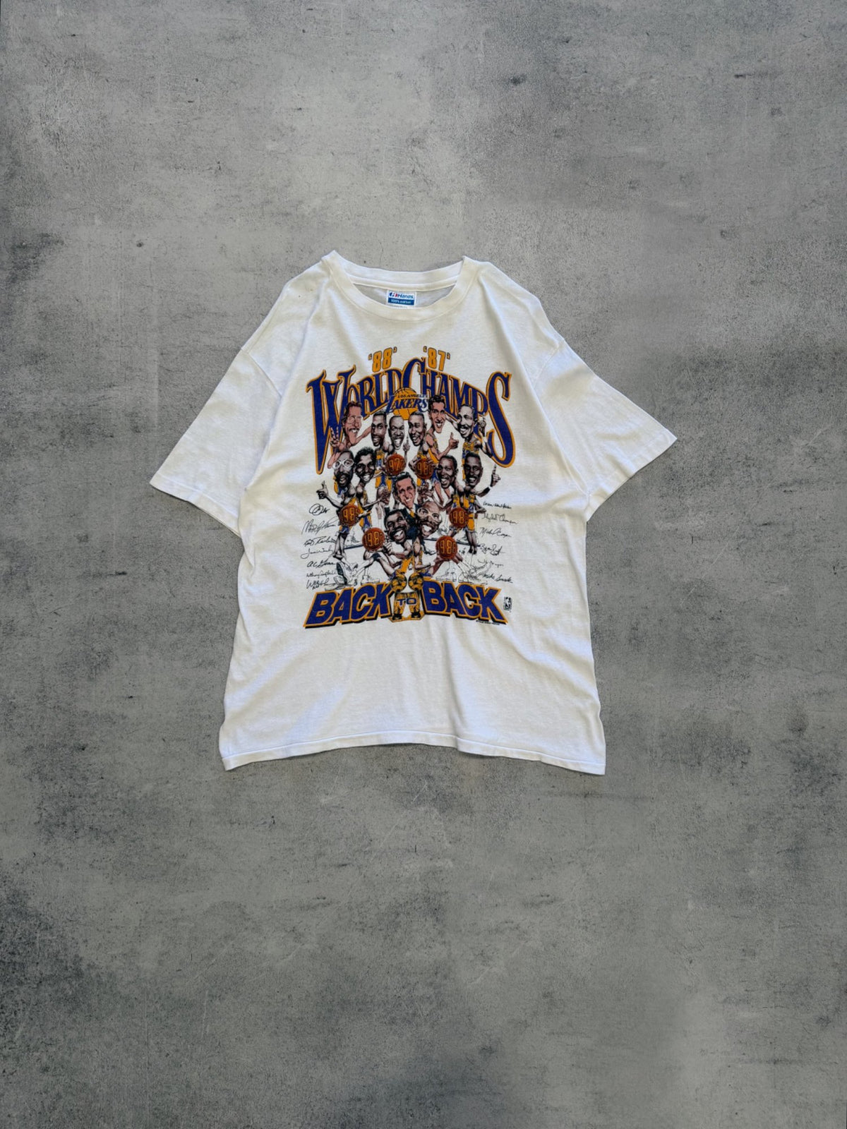Hanes Lakers World Champs T-Shirt - L
