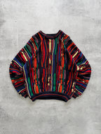 Vintage Cotton Traders Multicoloured Knit Sweater - L
