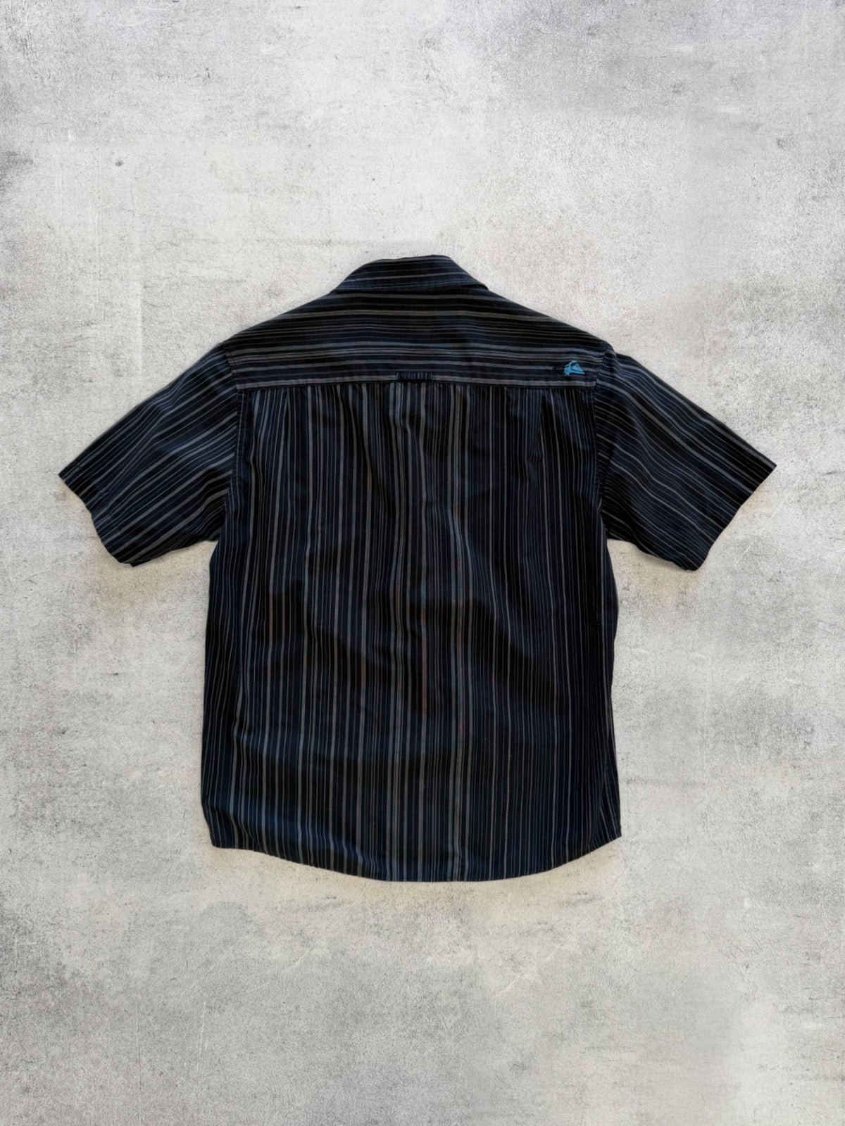 Vintage Quiksilver Stripe Short Sleeve Shirt - M