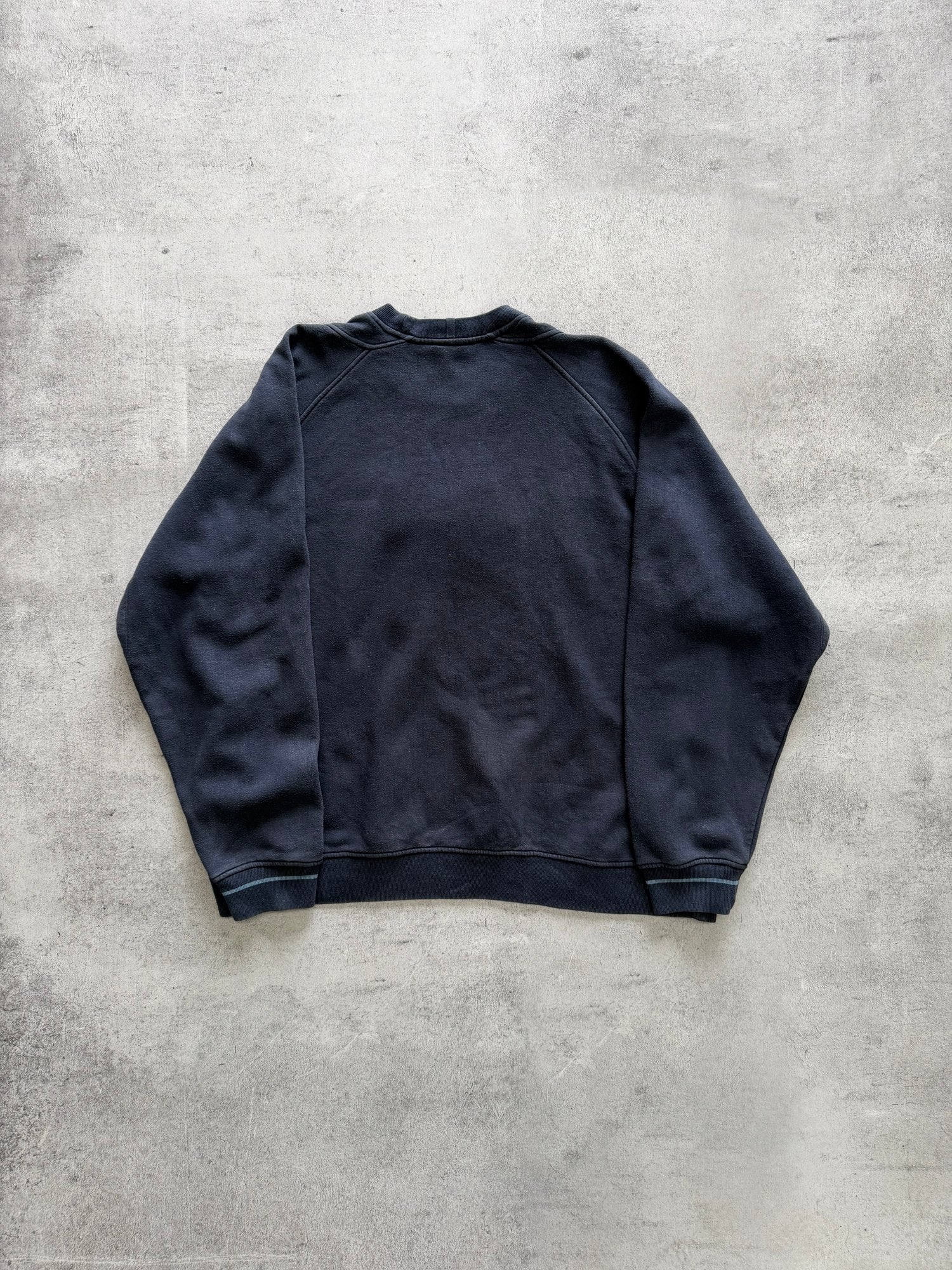 Vintage Adidas Logo Navy Sweatshirt - L
