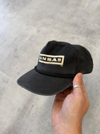Vintage Kansas Black Graphic Cap