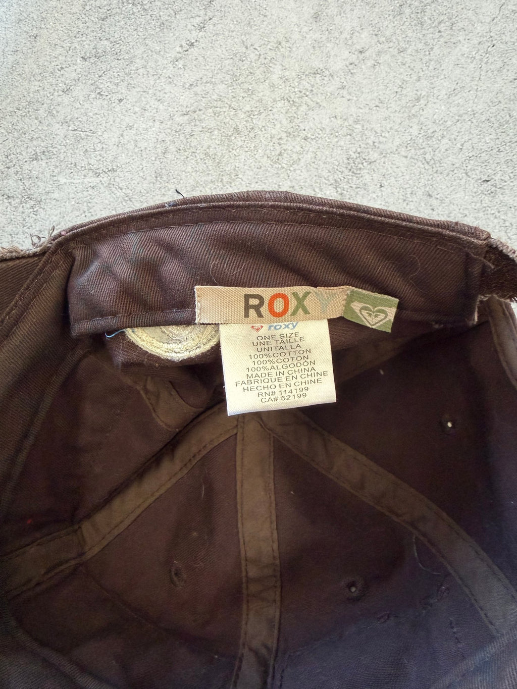 Roxy Distressed Brown Cadet Cap