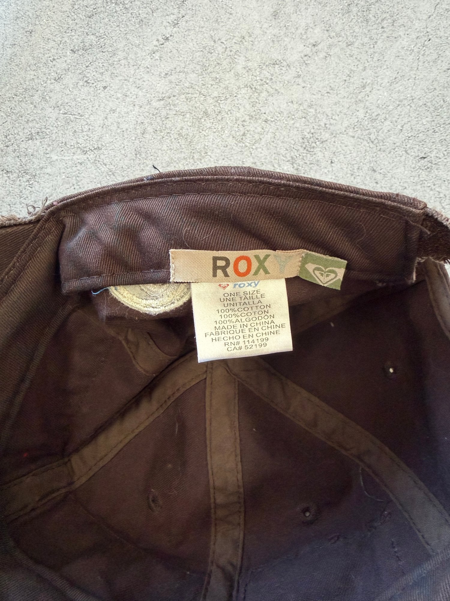 Roxy Distressed Brown Cadet Cap
