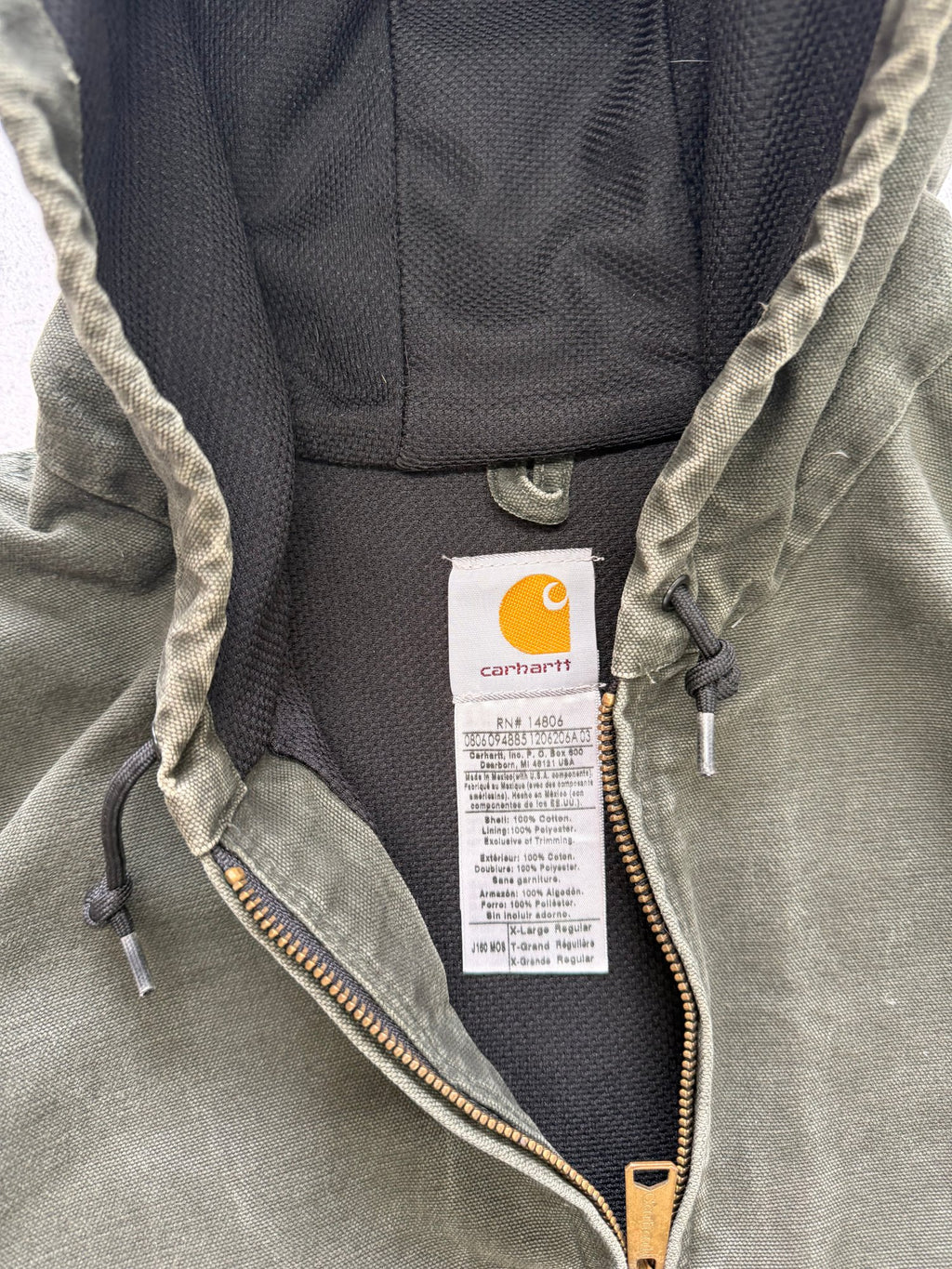 Vintage Carhartt Hooded Jacket - XL