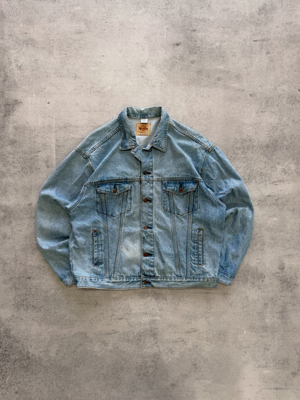Hard Rock Cafe Denim Trucker Jacket - L