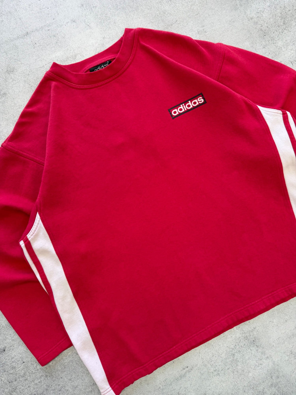 Vintage Adidas Brand Stripes Sweatshirt - L