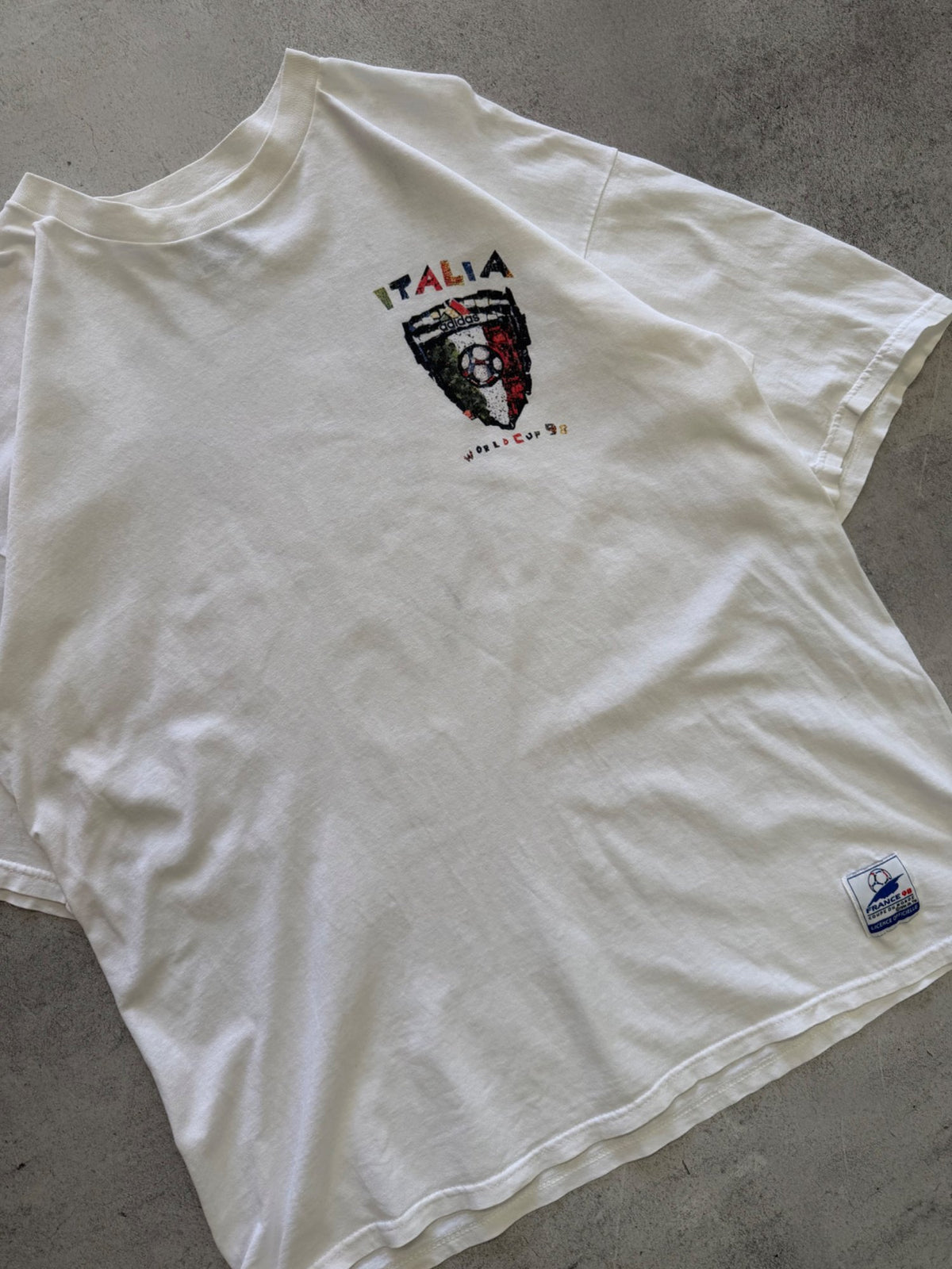 Vintage Adidas Italia World Cup 98 T-Shirt - XL