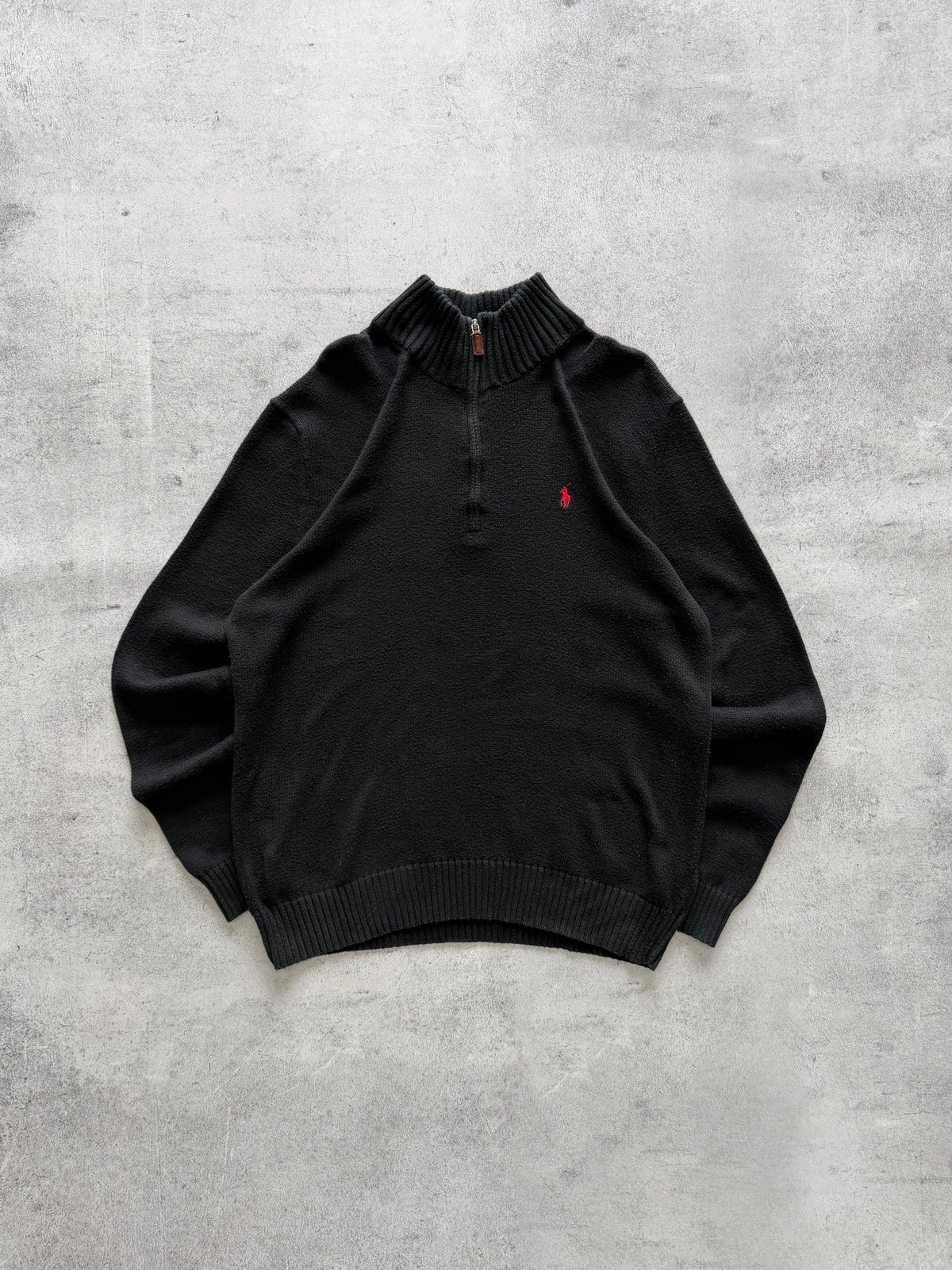 Vintage Polo Ralph Lauren Quarter Zip Sweater - L