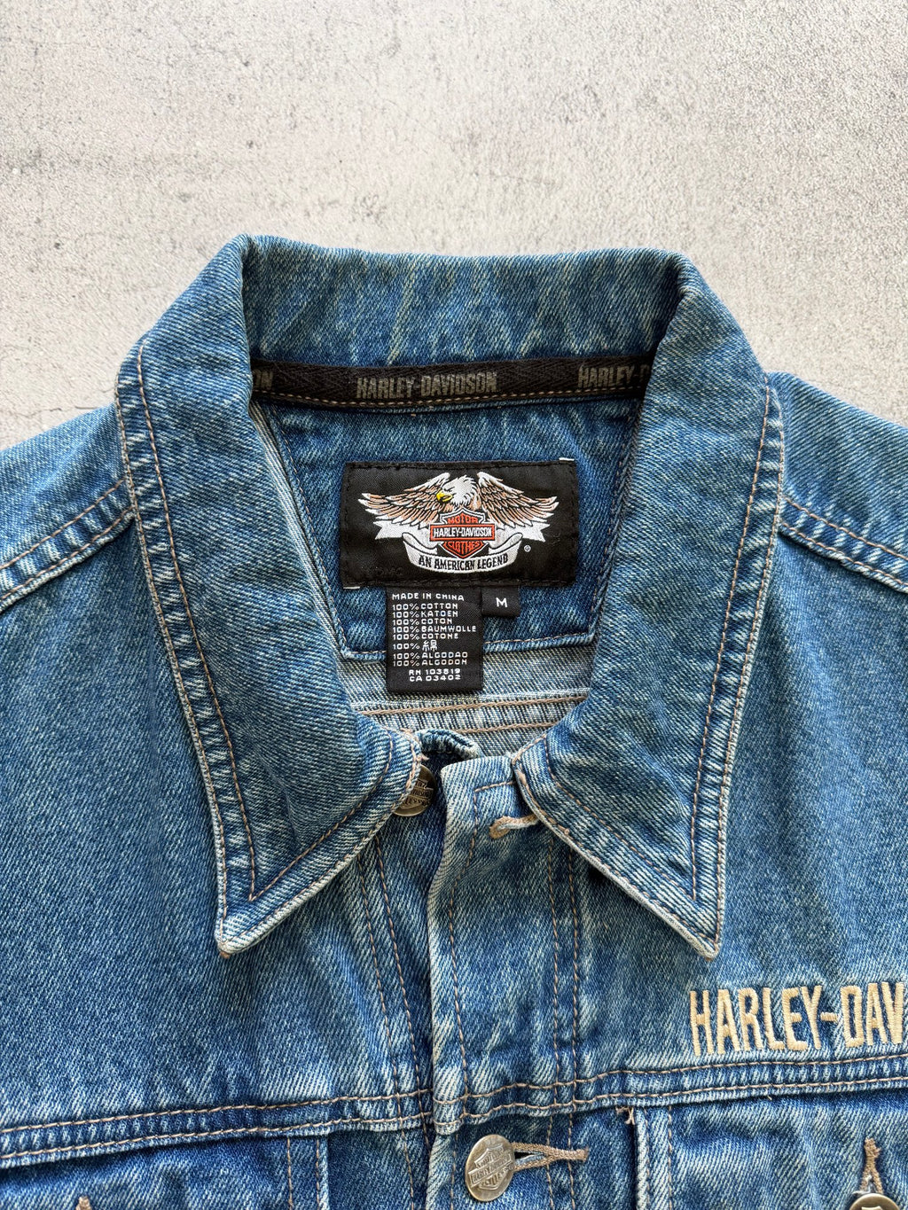 Harley-Davidson Denim Vest - M