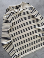 Barbour Striped Long Sleeve Polo Shirt - XXL