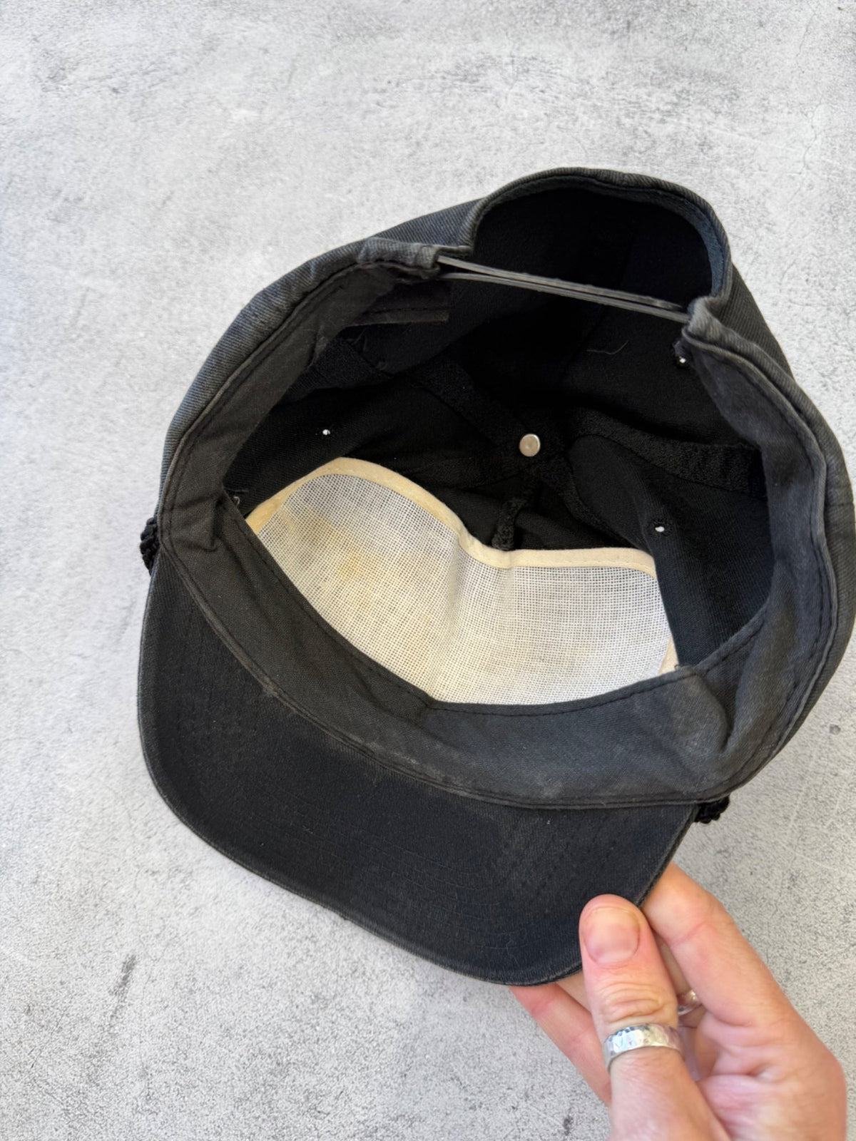 Vintage Kansas Black Graphic Cap