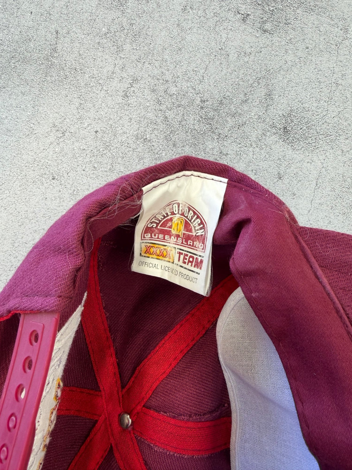 Vintage Queensland Maroons State Of Origin Team Cap
