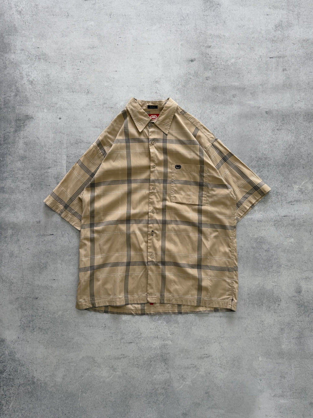 Ecko Unltd Plaid Short Sleeve Shirt - L