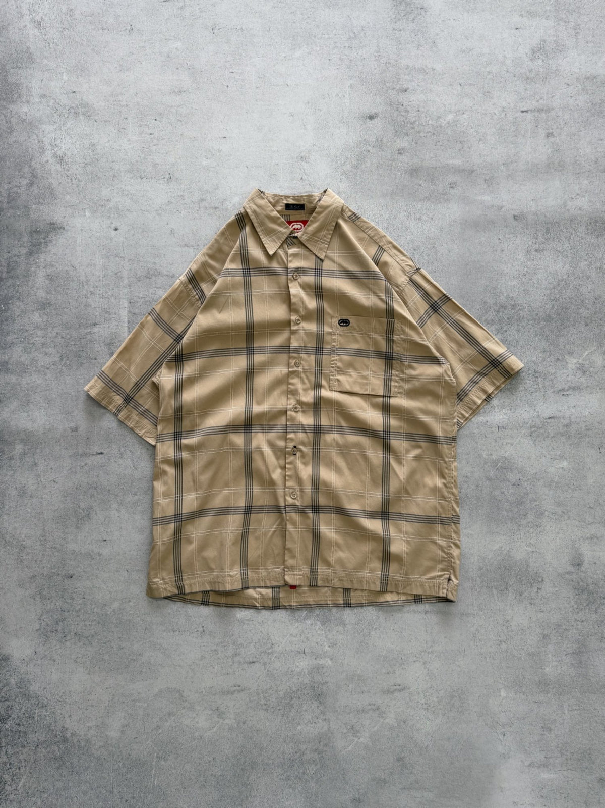 Ecko Unltd Plaid Short Sleeve Shirt - L