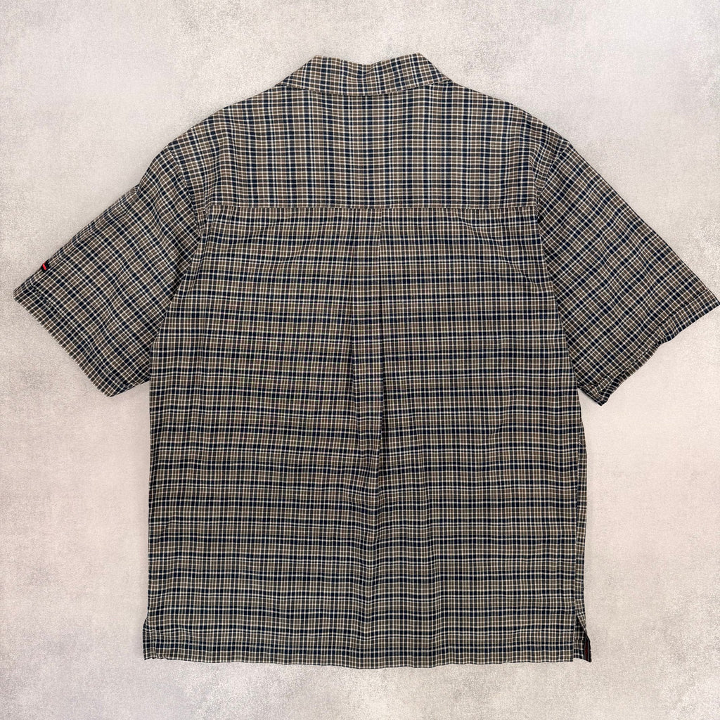 FUBU Checkered Short Sleeve Shirt - L